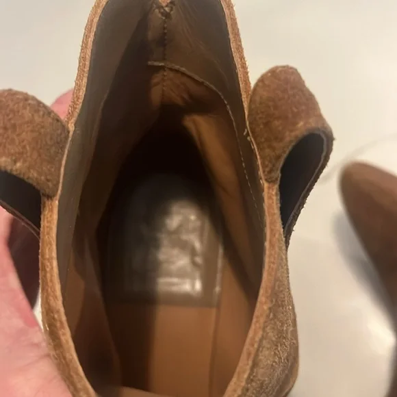 Laurence Dacade Italian Brown Suede Ankle Boots short cowboy style Size EU 39 - Picture 7 of 7